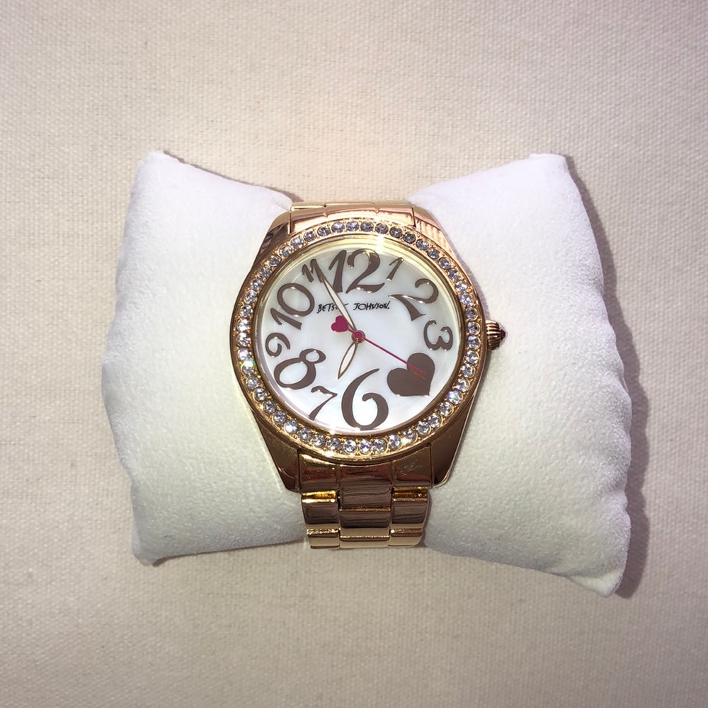 Betsey Johnson oversized bracelet watch